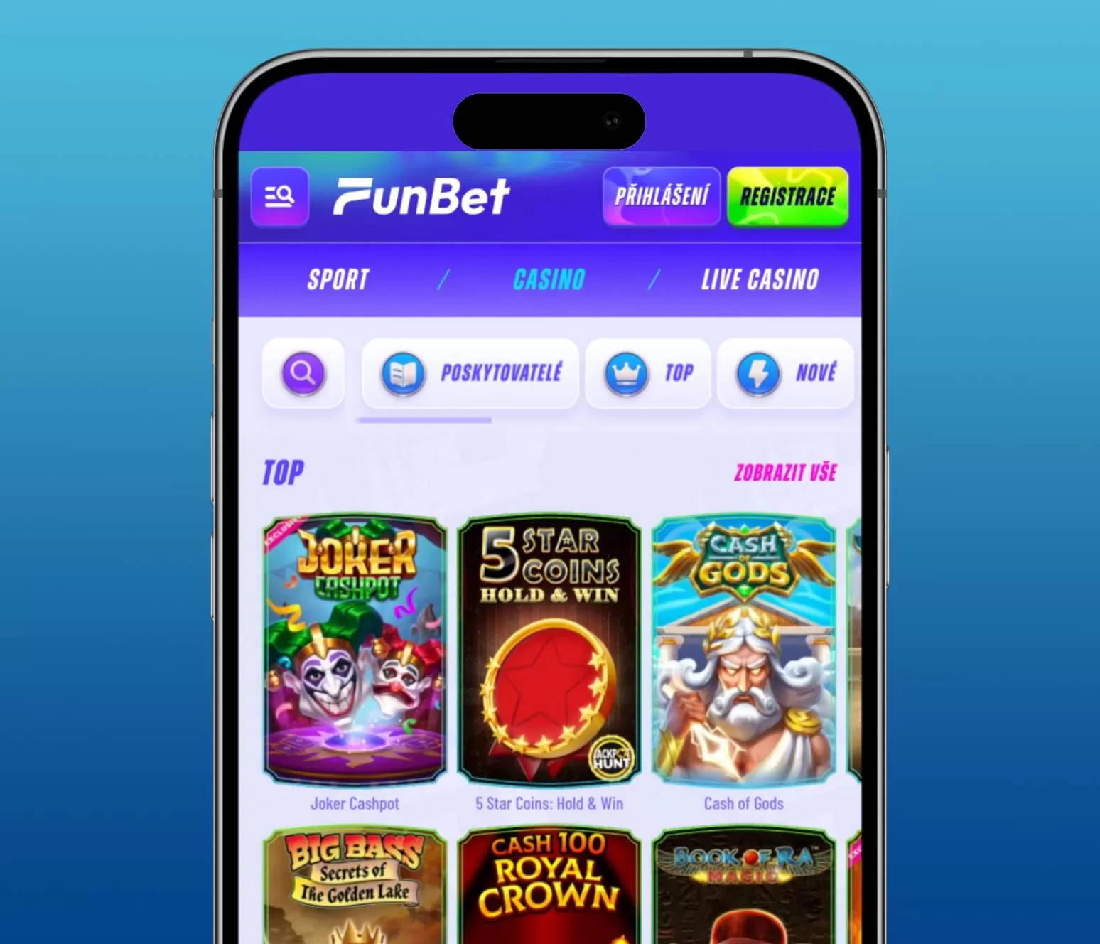 Mobilní verze online kasina a kasinové aplikace