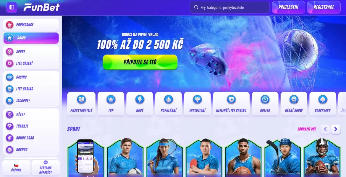 Funbet přihlášení a registrace