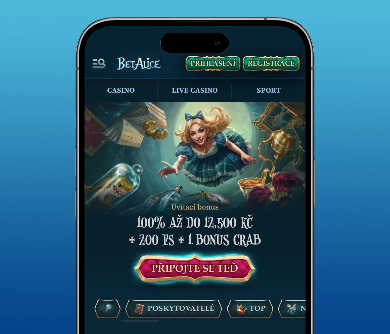 Mobilní verze online kasina a kasinová aplikace