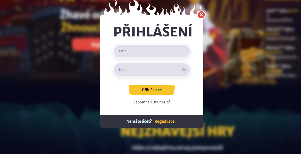 Hellspin registrace