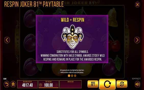 Respin Joker 81